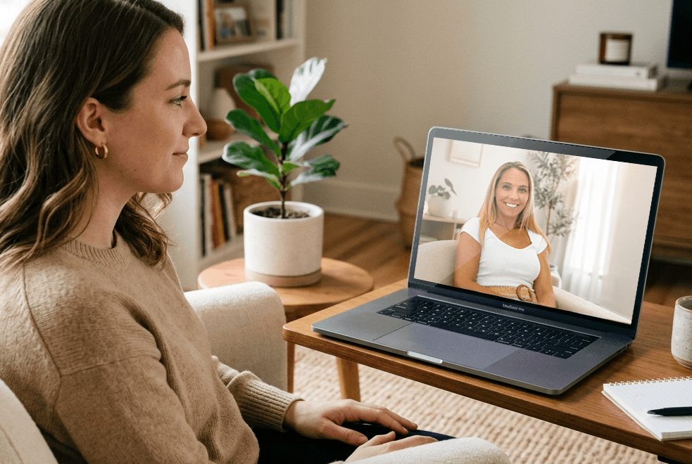 Consulta de psicologia online por videochamada, a partir de casa